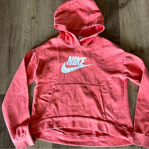 Nike Light Orange Hoodie Girls Size XL - Picture 1 of 6